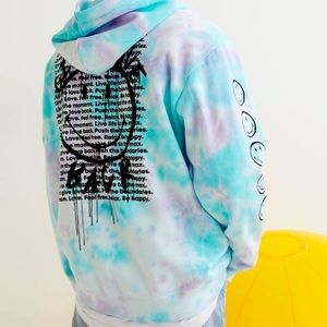 Tie dye Smiley Face H&M hoodie XL UNISEX